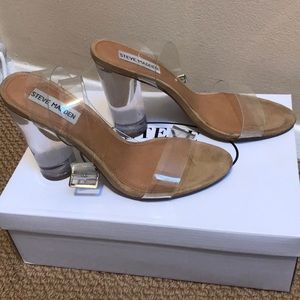 Steve Madden Clear Heels